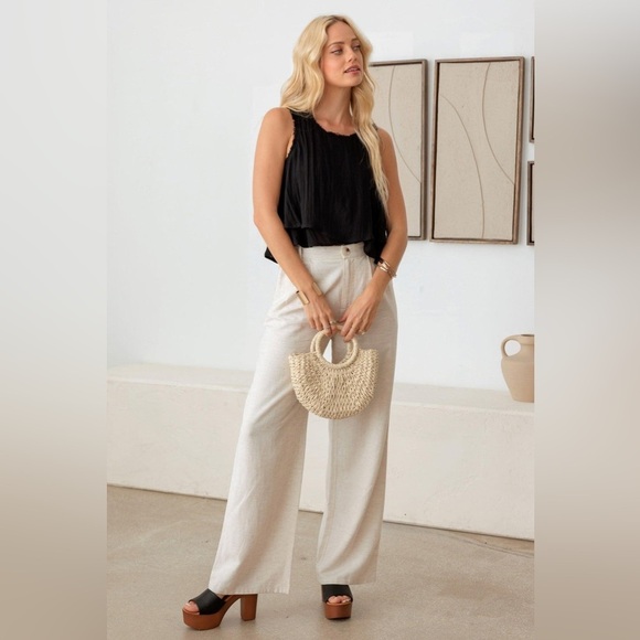 NWT-Boho Sleeveless Layered Frayed Edges Top - Picture 3 of 9